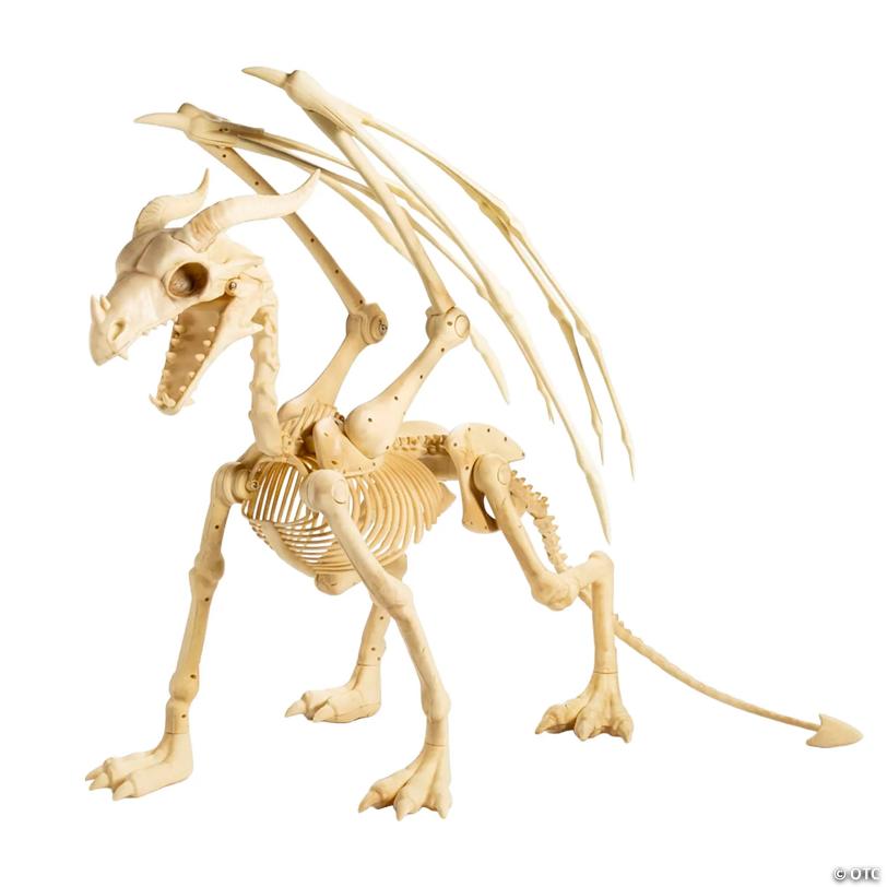 36" Dragon Skeleton Halloween Decoration