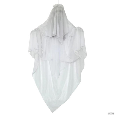 36-Inch Floating Ghost Bride Halloween Decoration with Sound and Light Effects