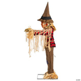 36" Twitching Scarecrow Animated Prop