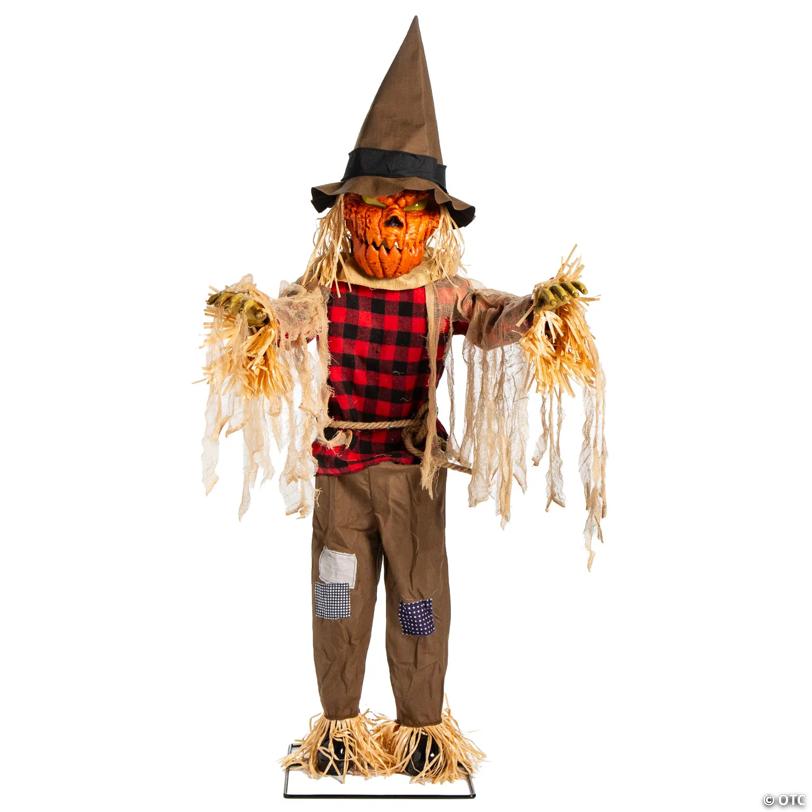 36" Twitching Scarecrow Animated Prop