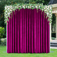 Velvet Backdrop Drape Panel 16 ft x 57 in Magenta/Azalea