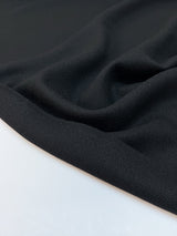 Wool Crepe Fabric Black