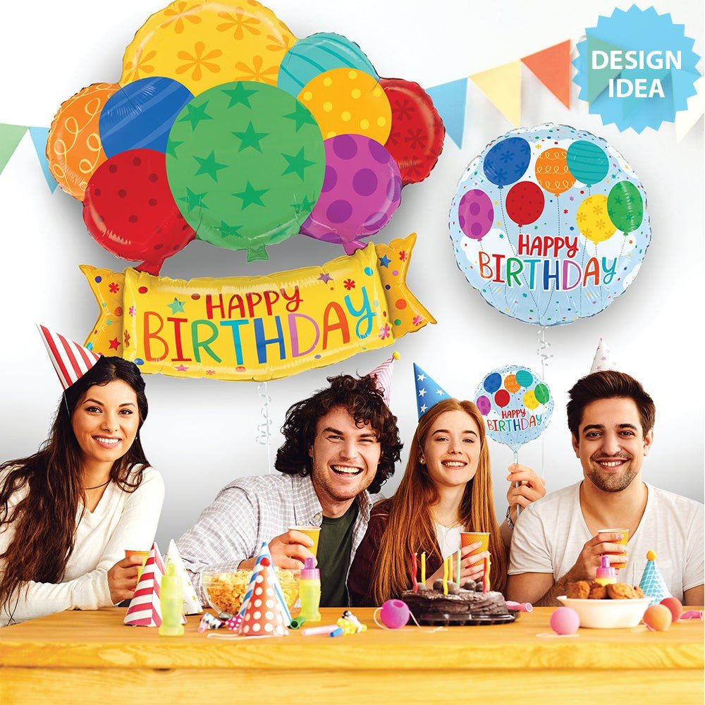 Birthday Foil Balloon Banner