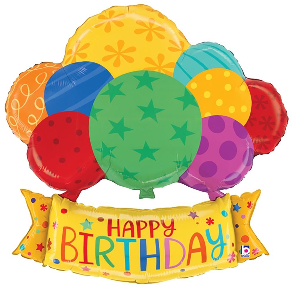 Birthday Foil Balloon Banner
