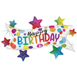 Foil Balloon Birthday Banner Stars 37 Inch