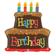 Birthday Chocolate Cake Foil Balloon