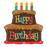 Birthday Chocolate Cake Foil Balloon