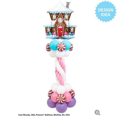 Gingerbread House Foil Balloon