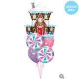Gingerbread House Foil Balloon