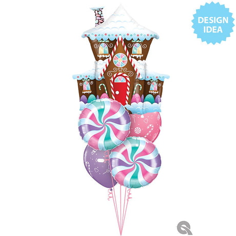 Gingerbread House Foil Balloon