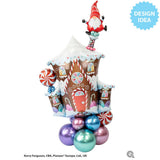 Gingerbread House Foil Balloon
