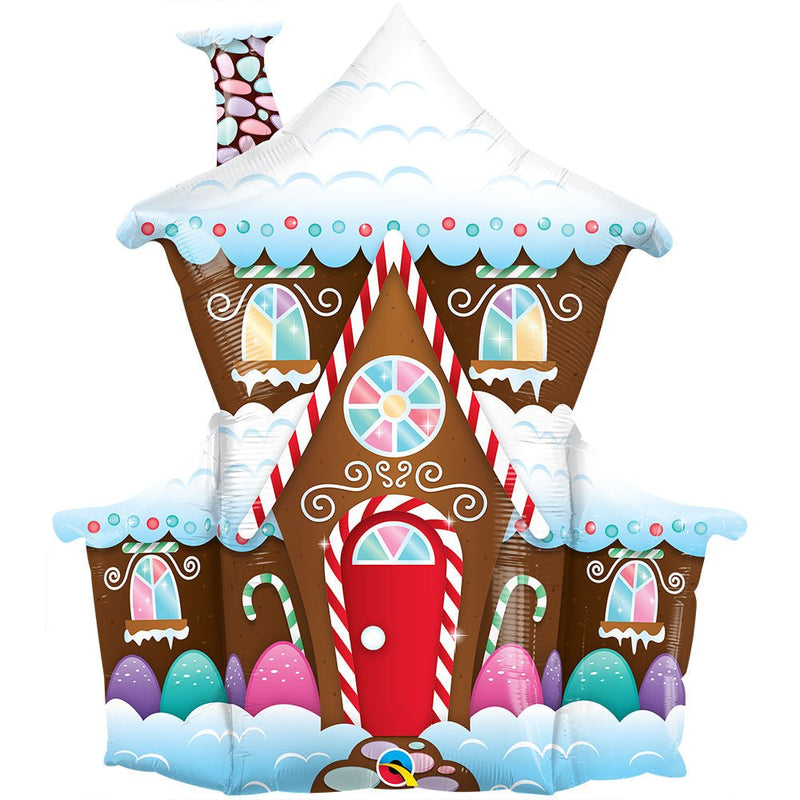 Gingerbread House Foil Balloon