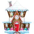 Gingerbread House Foil Balloon