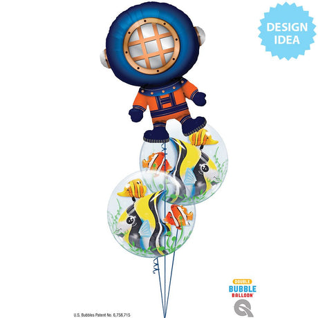 Foil Balloon Deep Sea Diver 37 Inch