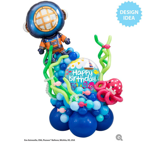 Foil Balloon Deep Sea Diver 37 Inch