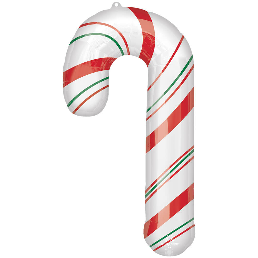 Foil Balloon Merry Christmints Candy Cane