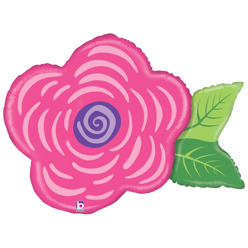 Flower Foil Balloon 37 Inch Pink