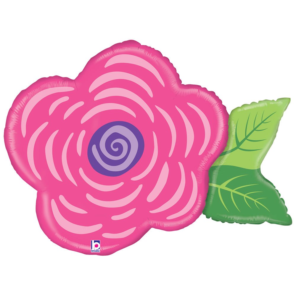 Flower Foil Balloon 37 Inch Pink