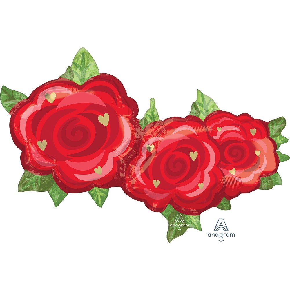 Rose Trio Foil Balloon 37 Inch