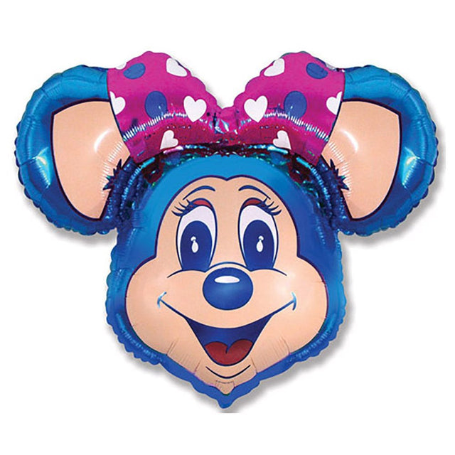 Foil Balloon Super Lolly Mouse Blue