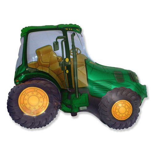 Tractor Green Foil Balloon