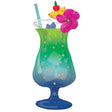 Foil Balloon Tropical Blue Hawaiian Drink