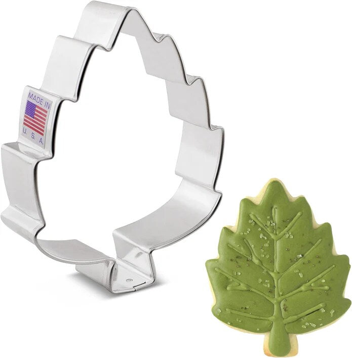 Ann Clark Fall Birch Leaf Cookie Cutter, 4"