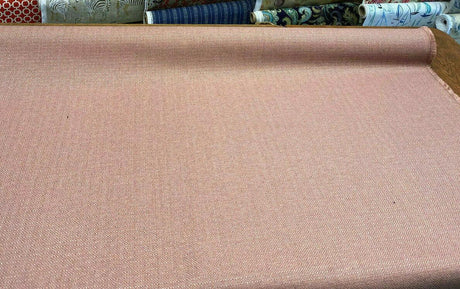 Sampson Organic Blush Chenille Performance Upholstery Fabric - Blush Pink, Solid, 58" Width (1 Yard)