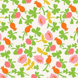 Cotton Knit Calico Floral Pink Colorway