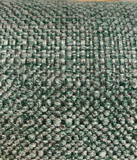 Sampson Aegean Green Chenille Performance Upholstery Fabric - Green, Solid, 58" Width (1 Yard)