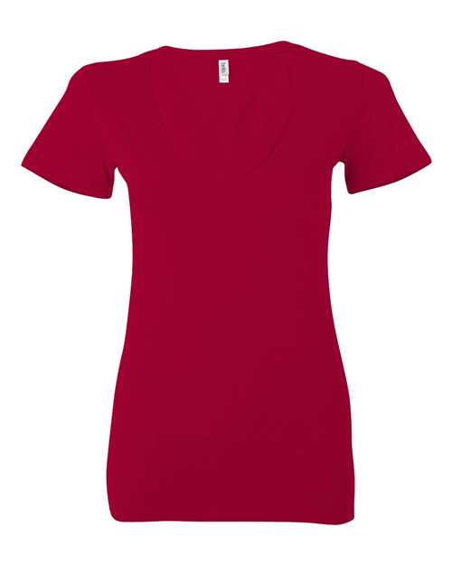 Bella + Canvas Women's Jersey Deep V-Neck Tee