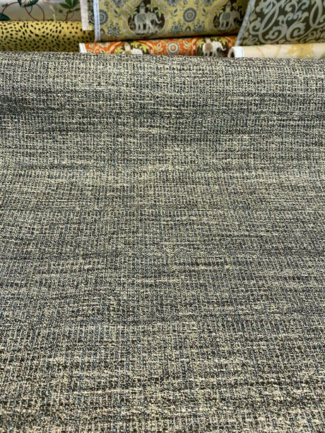 SMC Design Conjure Storm Tweed Polyester Rayon Fabric - Brown Green Tweed, 54" Width (1 Yard)