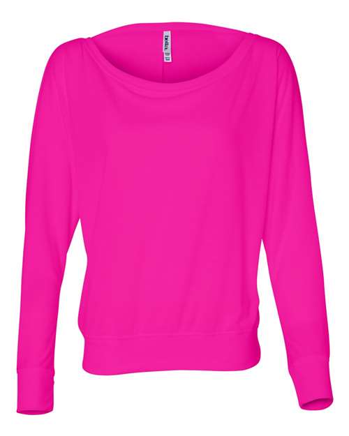 Women's Flowy Off Shoulder Long Sleeve Tee