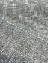 Guntersville Ash Tweed Polyester Upholstery Fabric - Gray Silver Tweed Basketweave, 58" Width (1 Yard)