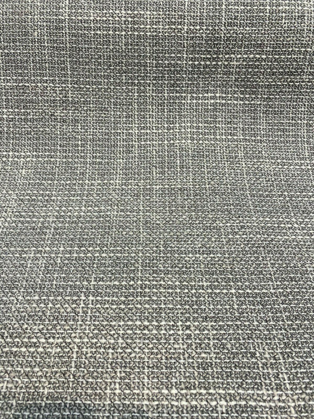 Guntersville Ash Tweed Polyester Upholstery Fabric - Gray Silver Tweed Basketweave, 58" Width (1 Yard)