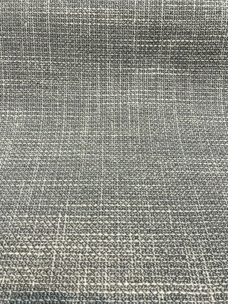 Guntersville Ash Tweed Polyester Upholstery Fabric - Gray Silver Tweed Basketweave, 58" Width (1 Yard)