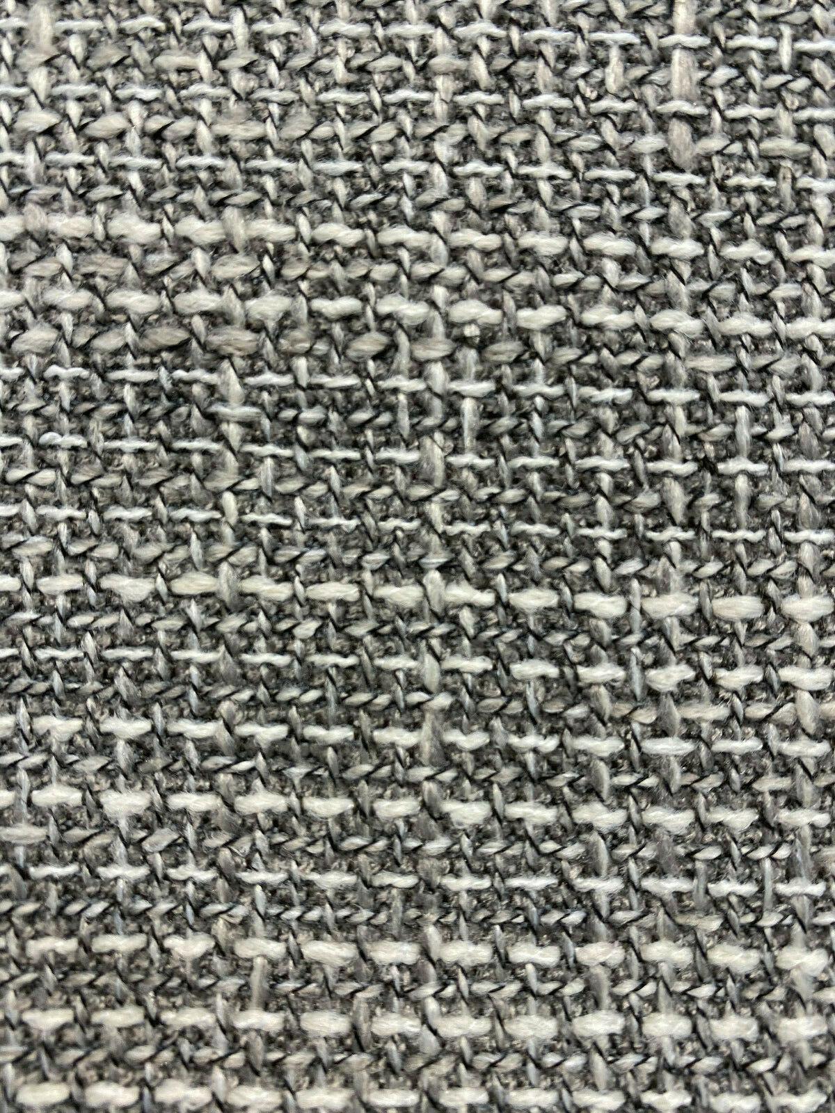 Guntersville Ash Tweed Polyester Upholstery Fabric - Gray Silver Tweed Basketweave, 58" Width (1 Yard)