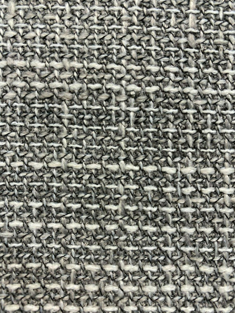 Guntersville Ash Tweed Polyester Upholstery Fabric - Gray Silver Tweed Basketweave, 58" Width (1 Yard)