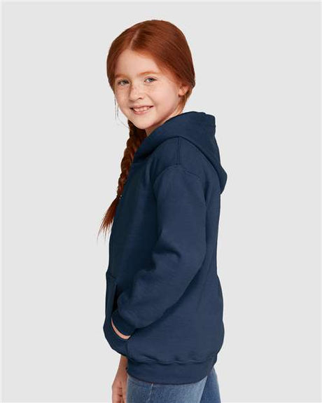 Sudadera con capucha para jóvenes Gildan Heavy Blend | Sudadera suave de forro polar