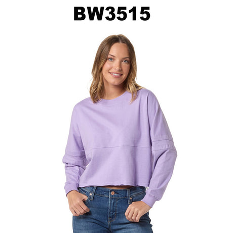 Boxercraft® Ladies Cropped Retro Pom Pom Jersey Fleece