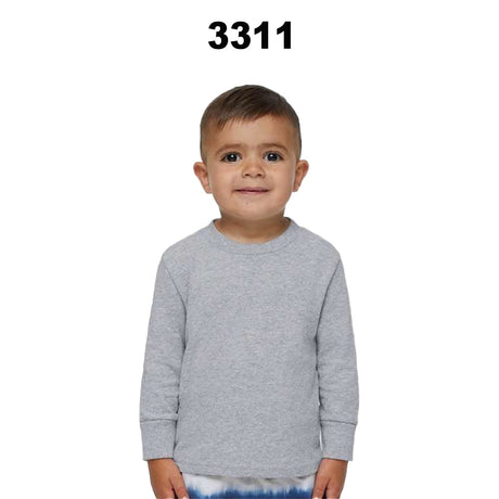 Rabbit Skins® Toddler Cotton Jersey Crewneck Long Sleeve T-Shirt - 3311