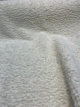 Italian Faux Sheepskin Polyester Fabric - Natural Faux Sheepskin, 60" Width (1 Yard)
