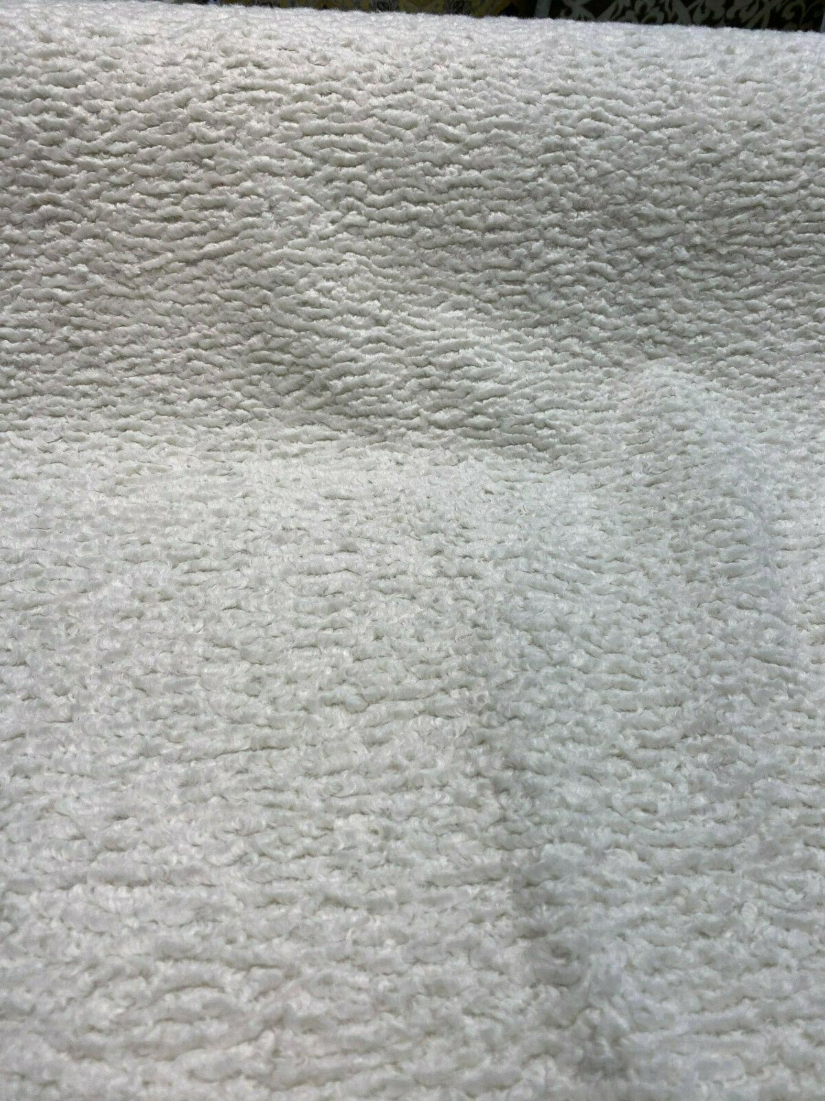 Italian Faux Sheepskin Polyester Fabric - Natural Faux Sheepskin, 60" Width (1 Yard)