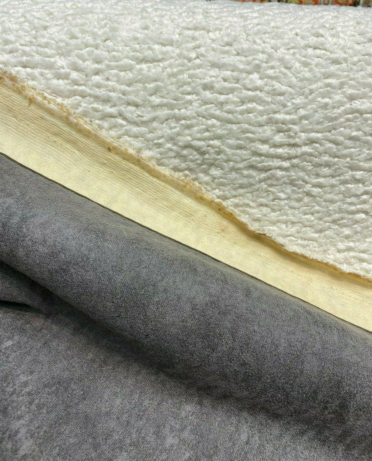Italian Faux Sheepskin Polyester Fabric - Natural Faux Sheepskin, 60" Width (1 Yard)