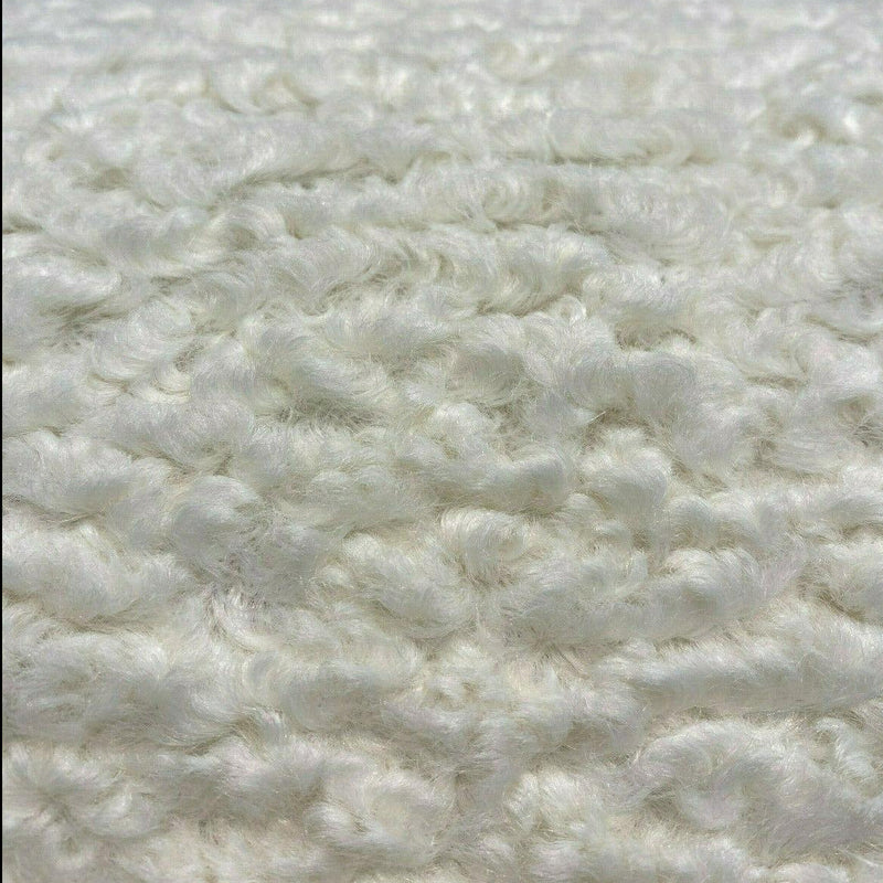 Italian Faux Sheepskin Polyester Fabric - Natural Faux Sheepskin, 60" Width (1 Yard)