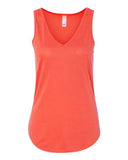 Image 1: Women's Flowy V-Neck TankImage 2: Soft v-neck sleeveless women's topImage 3: Relaxed flowy tank shirt designImage 4: Blank tank for custom printingImage 5: Lightweight casual summer apparelImage 6: Comfortable women's v-neck top