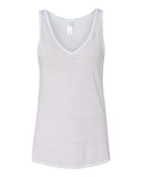 Image 1: Women's Flowy V-Neck TankImage 2: Soft v-neck sleeveless women's topImage 3: Relaxed flowy tank shirt designImage 4: Blank tank for custom printingImage 5: Lightweight casual summer apparelImage 6: Comfortable women's v-neck top