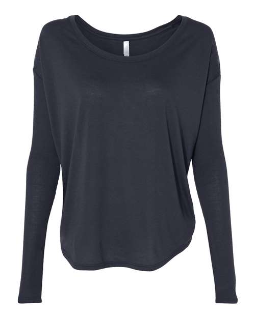 Women's Flowy 2x1 Ribbed Long Sleeve Tee