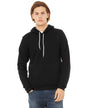 Bella Canvas 3719 Hoodie - Black Pullover Sweatshirt, Black, Unisex Retail Fit (1 Piece)