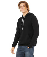 Bella Canvas 3719 Hoodie - Black Pullover Sweatshirt, Black, Unisex Retail Fit (1 Piece)